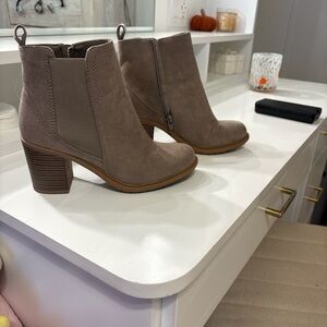 Natural Reflections Taupe Ankle Booties
